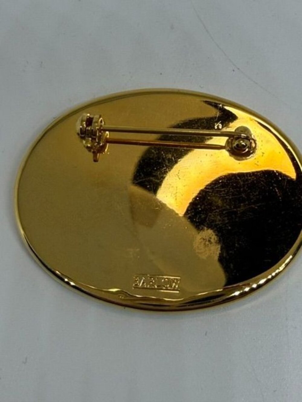 Vintage Barlow Gold Tone Hummingbird & Floral Linked Bracelet w/ Matching Brooch - Picture 5 of 9